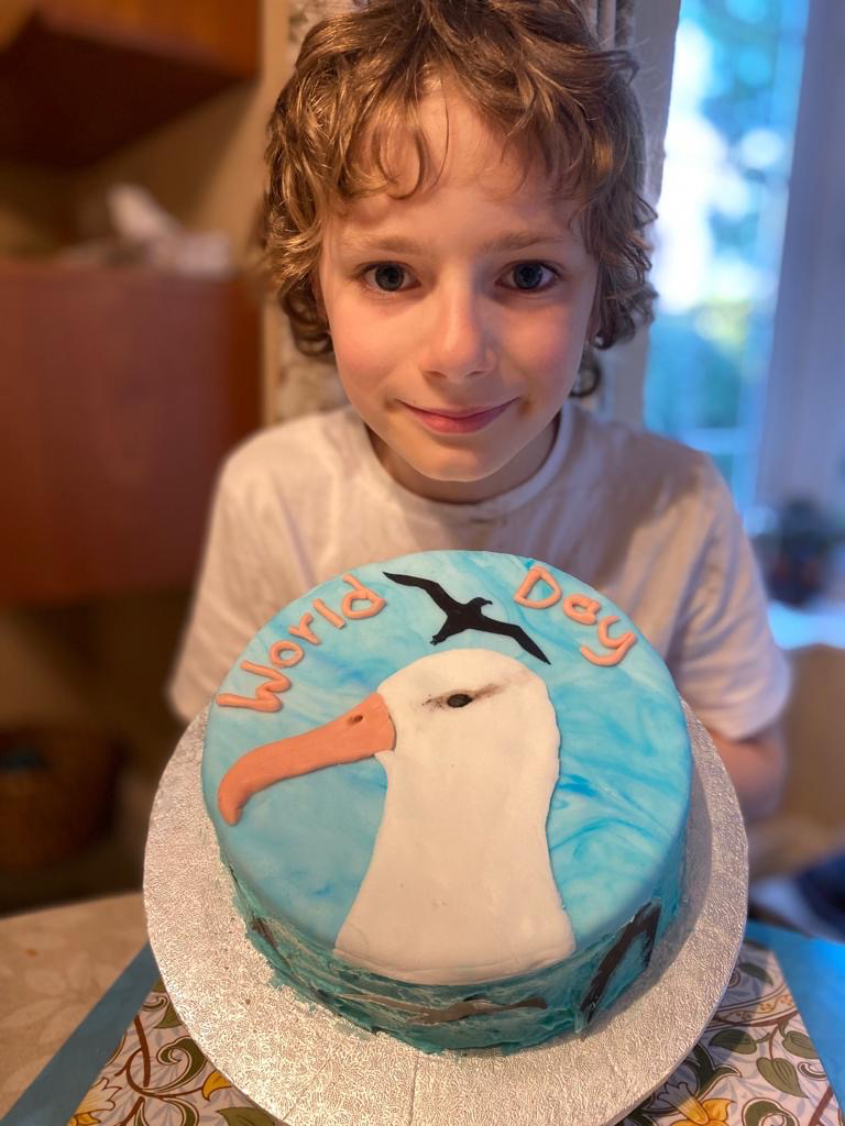 Joe Naylor with cake