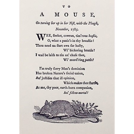 Robbie Burns mouse text