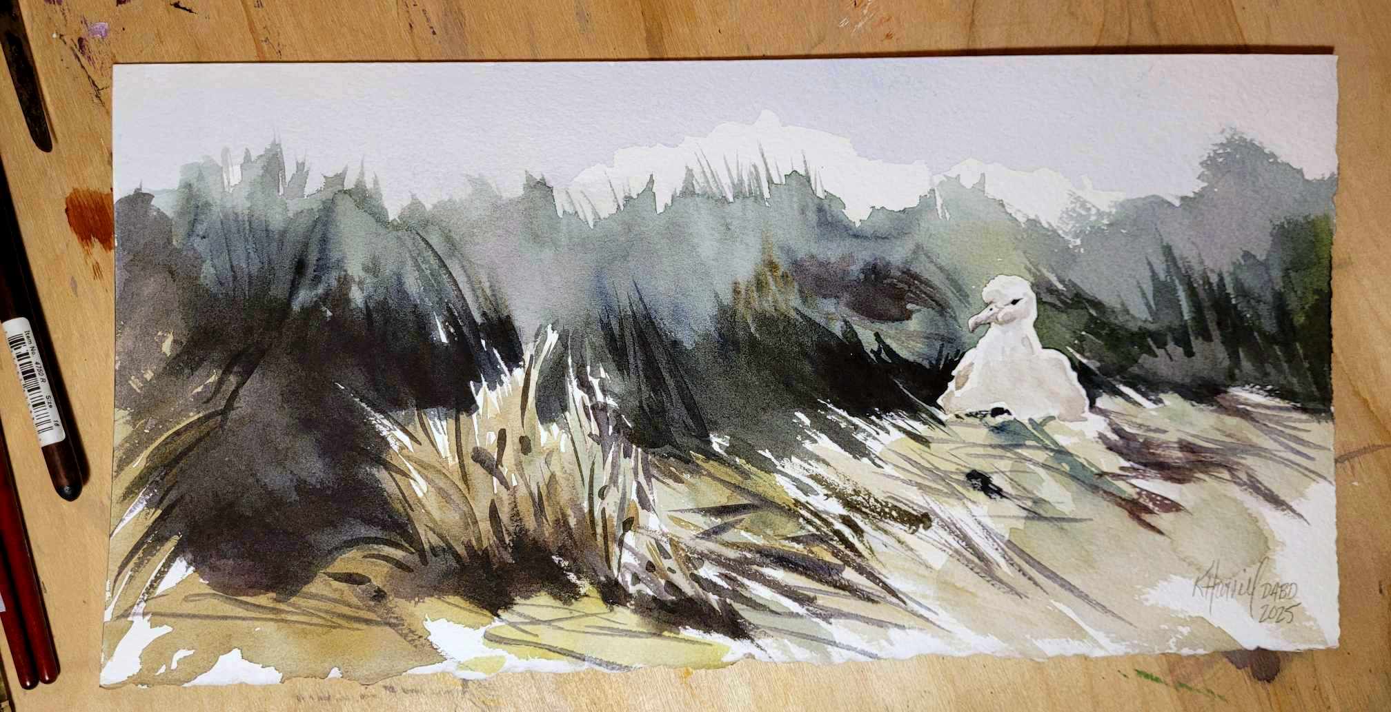 Kitty Harvill Amsterdam Awareness watercolour photo reference Jérémy Dechartre 