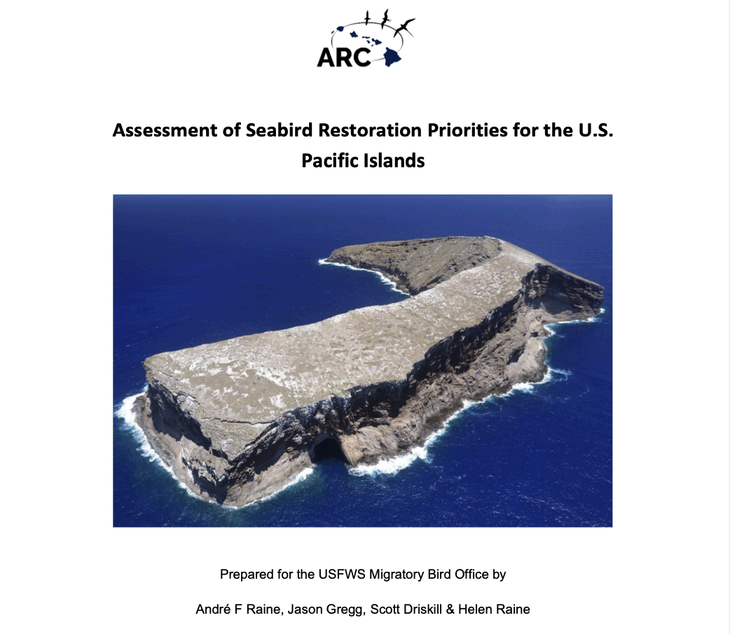 Assessment of Seabird Restoration Priorities for the U.S. Pacific Islands