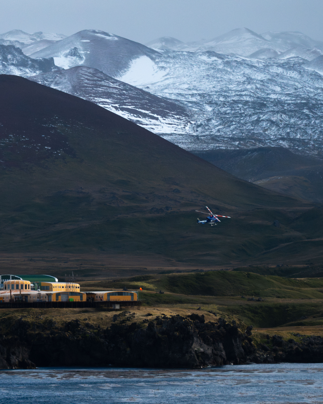 Helicopter at Marion Otto Whitehead