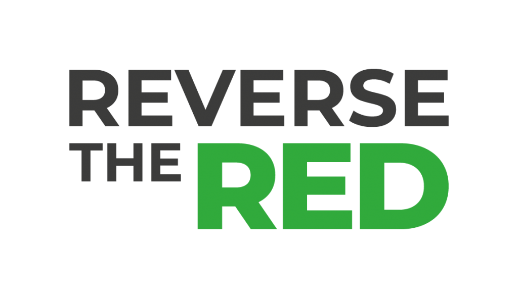 Reverse the Red logo